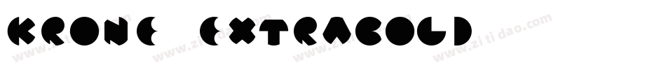Krone ExtraBold字体转换